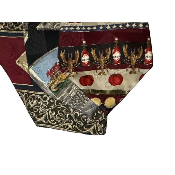 TABASCO Brand Sauce Men's Novelty Designer 100% Silk Ties (3) Neckties USA Made - Picture 4 of 11